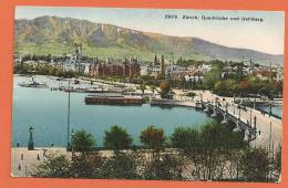 Q1201 Zürich Quaibrücke Und Uetliberg. Stempel Oerlikon 1910. Wehrli 2975, Briefmarke Fehlt. - Oerlikon