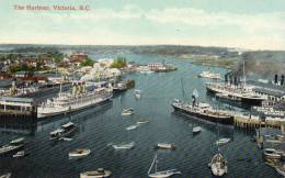 Victoria BC The Harbour 1910 Postcard - Victoria