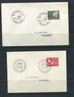 Sweden 2 Covers  With Special Cancel - Briefe U. Dokumente