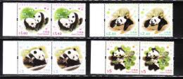 Hong Kong 2008 Giant Pandas Pair Panda MNH - Unused Stamps