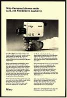 Reklame Werbeanzeige 1969 ,  Nizo Filmkamera  -  ....können Mehr ;  Z.B. Mit Filmbildern Zaubern - Videocamere