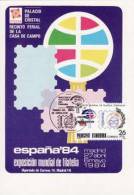 110 - Andorre Espagnol Carte Maximum 1984 - Brieven En Documenten