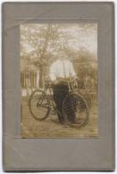 CABINET PHOTO - Bike, Bicycle, Format 230 X 150 Mm, Minor Damage - Cycling