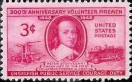 1948 USA Volunteer Firemen Stamp Sc#971 Fire Engine - Unused Stamps