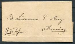 1860 (circa) Sweden Embetsbrevomslag Cover To Thorsang - ... - 1855 Prephilately