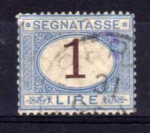 Italy - 1892 - 1 Lire Postage Due - Used - Strafport