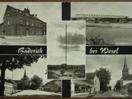 ALLEMAGNE - WESEL - BUDERICH - Marktplatz - Fernsehturm - Friedrichstrabe - Rheinbrucke - Altersheim. - Wesel