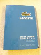 Echantillon Eau De Lacoste L.12.12 Bleu - Lacoste - Eau De Toilette - 2 Ml - Parfums - Stalen