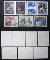 N° 1319 à 1322 + 1363 à 1365 PEINTRES MODERNES TABLEAUX Oblit TB Cote 12€ - Used Stamps