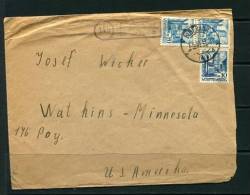 Germany Wurttemberg 1948 Cover To USA Pair - Wurtemberg