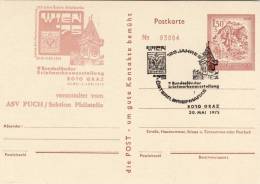 Postkarte Mit Sonderstempel Graz (No 03064) - 1975 - 125 Jahre öst. Briefmarke - Brieven En Documenten