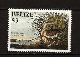 Belize 1985 N° 710 Iso ** Ornithologie, Audubon, Oiseaux, Etang, Roseaux, Numenius Americanus - Belice (1973-...)