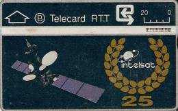 TARJETA DE BELGICA DE UN SATELITE  (SATELLITE) - Astronomùia