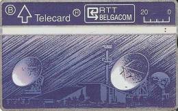 TARJETA DE BELGICA DE UNAS ANTENAS PARABOLICAS PARA SATELITES  (SATELLITE) - Astronomia