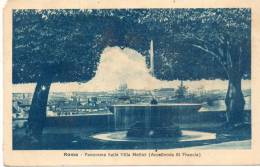 1919    CARTOLINA  ROMA PANORAMA DALLA VILLA MEDICI (ACCADEMIA DI FRANCIA) - Panoramische Zichten, Meerdere Zichten