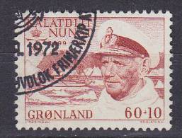 Greenland 1972 Mi. 81     60 Ø + 10 Ø King König Frederik IX Memorial Issue (Cz. Slania) - Usados