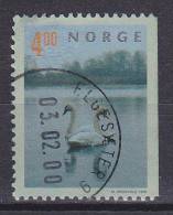 Norway 1999 Mi. 1307 Dr    4.00 Kr Tourismus Tourism Schwanenpaar Auf Einem See Bird Vogel Oiseau - Used Stamps