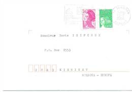 2004. France(Serignan) - Moldova By Ordinary Post - Lettres & Documents