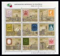 ITALIA - 1985 ESPOSIZIONE FILATELIA MNH ** - Blocks & Kleinbögen