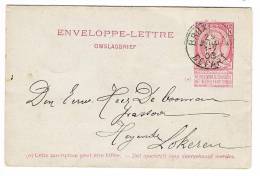 EL01 Enveloppe-lettre 2a Oblitérée Bruxelles Départ, Avec Point Après "worden" - Letter Covers