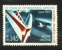 INDIA, 1973, Air India Jet, 25 Years Of International Service, MNH, (**) - Ungebraucht