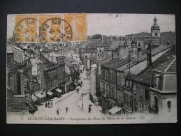 Luxeuil-les-Bains-Perspective Des Rues Du Chene Et Du Centre 1924 - Franche-Comté