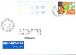 2001. France(17 St Georges-de-Didonne, Charente) - Moldova, By Prioritaire Post - Lettres & Documents