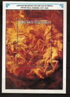 Bhoutan Bhutan 1990 N° BF 270 ** Peter Paul Rubens, Tableau, Oeuvre, Jupiter Recoit Psyché Dans L´ Olympe, Nus, Char - Bhutan