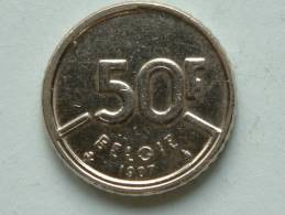 1987 VL - 50 Franc / Morin 821 ( Uncleaned - For Grade, Please See Photo ) ! - 50 Frank