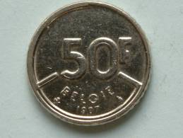 1987 VL - 50 Franc / Morin 821 ( Uncleaned - For Grade, Please See Photo ) ! - 50 Francs