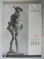 Kalender Von 1951 Von Den Vereinigten Glaswerken Aachen (Sunfix) - Calendarios