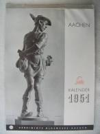 Kalender Von 1951 Von Den Vereinigten Glaswerken Aachen (Sunfix) - Calendari