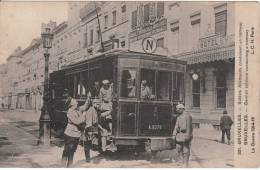 CPA - BRUXELLES Soldats Allemands Conduisant Un Tramway - Public Transport (surface)