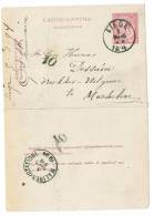 Carte-lettre 6, Oblitérée Liège, Sans Bords - Cartes-lettres