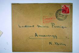 Switzerland WWII Internment CampFranc De Port To Bern - Lettres & Documents