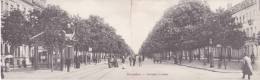 Bruxelles,  Avenue Louise. /  Dubbele Kaart Of Plooikaart 1906 - Lanen, Boulevards