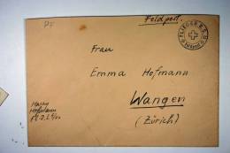 Switzerland WWII Flieger R.S. Feldpost 1940 To Wangen/Zürich - Brieven En Documenten