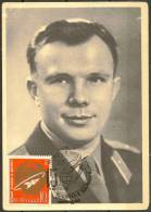 Space. USSR 1978.  Cosmonaut Day.  Yuri Gagarin. First Man In Space. Pictorial Card. - Russie & URSS
