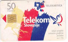 Slovenia, 013, Integrated Graphic Image Of Telekom Slovenije, 2 Scans. - Slowenien