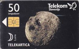 Slovenia, 021, Luna / Telekom Slovenije Online, Planets, 2 Scans. - Slovenië