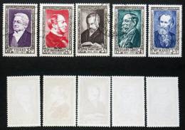 N° 931 à 935 Personnage Célèbre 1952 Oblit Cote 51€ - Used Stamps