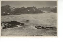 Vue Du Chamossaire Sur Le Grand Muveran Dents De Morcles Glaciers Du Trient Et Mt Blanc 1947 - Morcles