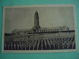 DOUAUMONT 55 L'OSSUAIRE MAPS POSTKARTE CARTOLINA - Oorlogsbegraafplaatsen