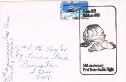 0624. Carta Antarctic Australian Territory AAT 1978. Trans Pacific Flight - Storia Postale