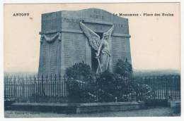 92 - Antony          Le Monument - Place Des Ecoles - Antony