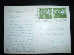CP POUR FRANCE TP EUROPA 10 X2 OBL. 17-10-59 STUTTGART 9 - Lettres & Documents