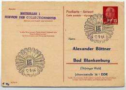 DDR P 65A Antwort-Postkarte ZUDRUCK BÖTTNER #5A  DV III/18/97 !! Gent  1964 - Privé Postkaarten - Gebruikt