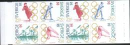 Svezia Sweden Schweden Suede 1991 Booklet Carnet  Sport Olympics Winners Campioni Olimpici Svedesi   ** MNH - Unused Stamps