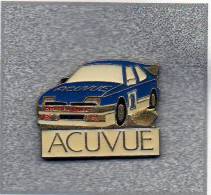 Pin´s  Sport  Automobile  Rallye  Citroën  Ouest  Bleu  Avec  ACUVUE - Citroën