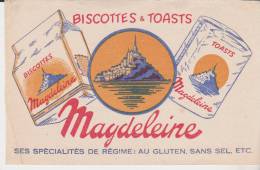 Buvard Biscottes Magdeleine - Biscottes